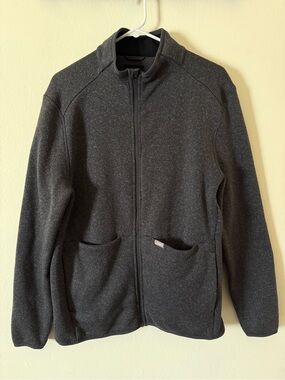 Charcoal Grey Figs Sweater Jacket (Charcoal Gray)
